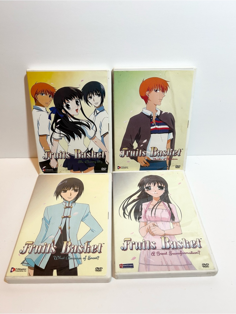 Fruits Basket 2003 Complete 4 DVD Anime Series Lot Vols 1-4 Vintage